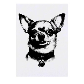 'chihuahua' Temporary Tattoo - Water Resistant, Skin-Safe, Non-Toxic Transfer (TO00062465)