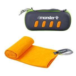 4Monster Microfibre Towels in 5 Colours, Absorbent Sports Towel, Ultra Light, Quick-Drying Travel Towel for Fitness, Sports, Sauna, Yoga, Travel
