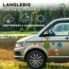 tradercat pril Flower Sticker, Car Sticker, Flowers, 18 Pieces as