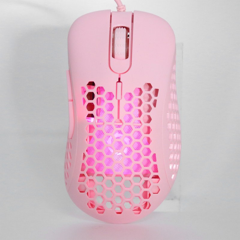 Wired Mouse Hollow Hole Design 3200dpi Lightweight NonSlip Optical Gaming