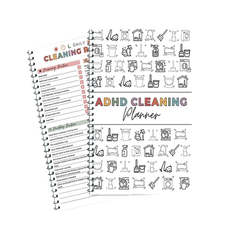 LimCryspp ADHD Cleaning Schedule & Checklist, Daily/Weekly/Monthly Household Chores Arrangement