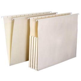 Archival Methods file folders, legal Size Hanging Folder Open Side PKG 25