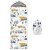 WeCozy Construction Truck Sleeping Bag for Kids, 3 Season Lightweight