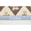 丸眞 フェイスタオル Karelcapek カレルチャペック紅茶店 34×80cm ホワイトラビットチェック 綿100% 無撚糸使用 3705016400
