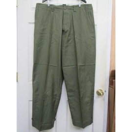 Reproduction WW2 US M1943 OD Cotton Field Trouser Early Version Size 44 Reproduction