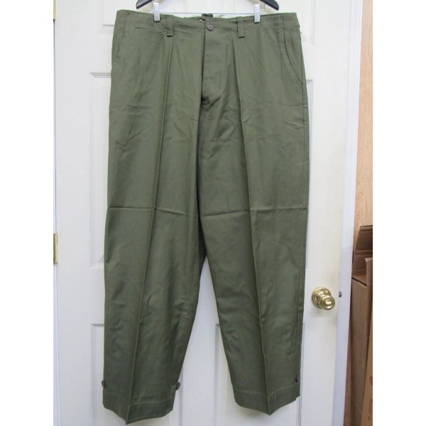 Reproduction WW2 US M1943 OD Cotton Field Trouser Early Version