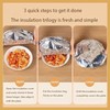Pull style Reusable Aluminum Foil Food Covers, Elastic Stretch Design