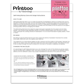 Printtoo Please Sign & Return Self Inking Rubber Stamp Office Stationary Custom Stamp-Black