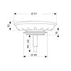 Franke Kitchen Systems FRANKE 1330005611 Strainer Basket Metal