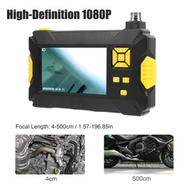 Borescope, 3.9mm 4.3in LCD Inspection Endoscope, Inspection Camera, Lens Waterproof for Automobile Inspection Pipeline Inspection(2m)