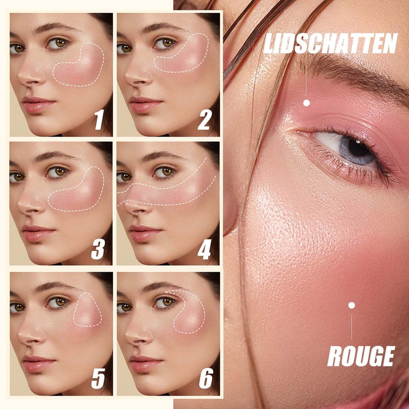Cream Blush Pink, Matte Lightweight & Breathable Blush Cream, Waterproof