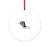 CafePress The Classical Horns Round 4" MDF Holiday Ornament