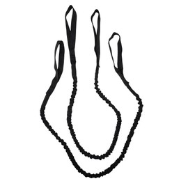 SGT KNOTS Dock Mate - Bungee Dock Line for Marine Docking (1" x 36", Black with Loops, 2Pack)