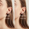 JiaYangJY Sterling Silver Marquise Diamond Stud Earrings for Women Men