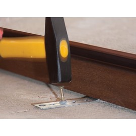 KLIMAS Quick Assembly Dowels with Collar - Dowel 6 mm - Dowel Screws Set of 200 Impact Dowels - Nail Dowels Countersunk Head 6 x 40 mm Impact Screw - Collar Cylinder Head