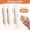 Yuio 3pcs 2-in-1 Needle Threader Seam Ripper, Stretchable Plug-in Sewing