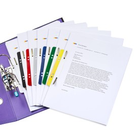 Elba 100560150 Mounting Strips Polypropylene – Polypropylene for A5 and Strip A4 Assorted Colours Pack of 250)