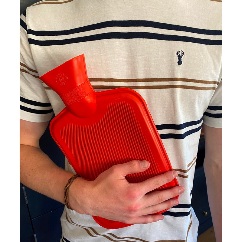 Vagabond Bags Ltd Wärmflasche, gerippt, 2 l, Rot