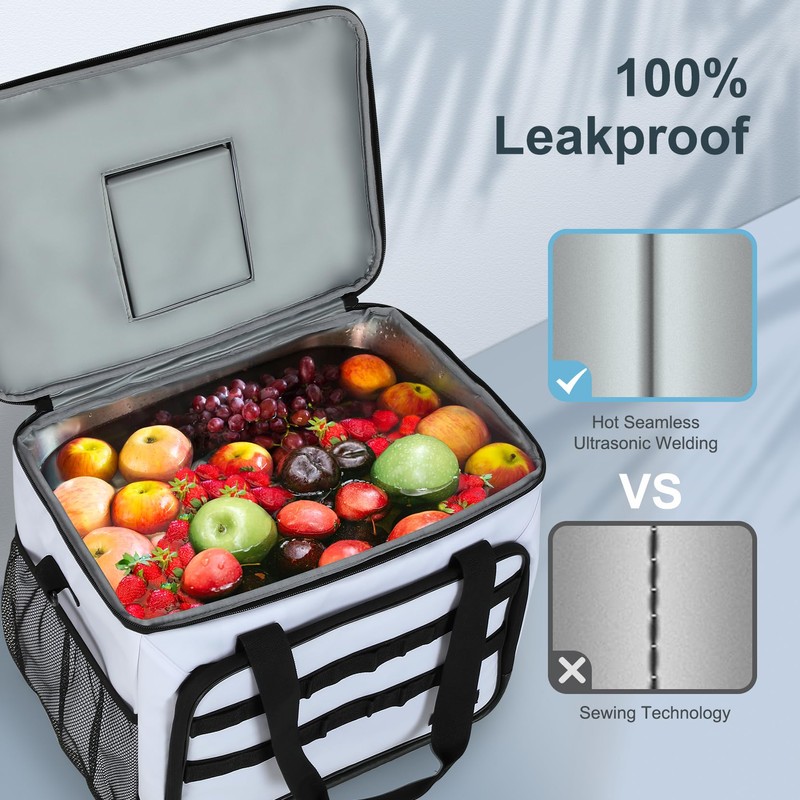 ZAKEEP Soft Cooler Bag, Large Leakproof Beach Cooler, 30 Cans