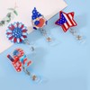 4pcs 4th of July Badge Reel, Independence Day Retractable ID