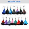 SIEPASA Spar. Saa Double Layer Inverted Umbrella with C-Shaped Handle,