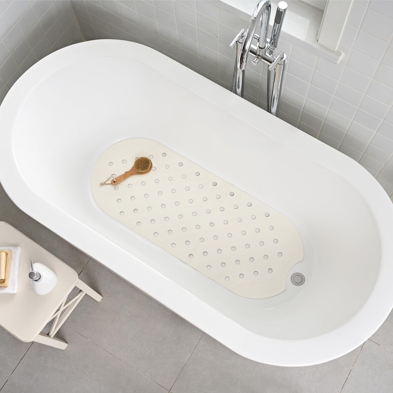 SelfSuite Rubber Bathtub Mat Shower Mat Non-Slip, 39x16 Inch, Bath