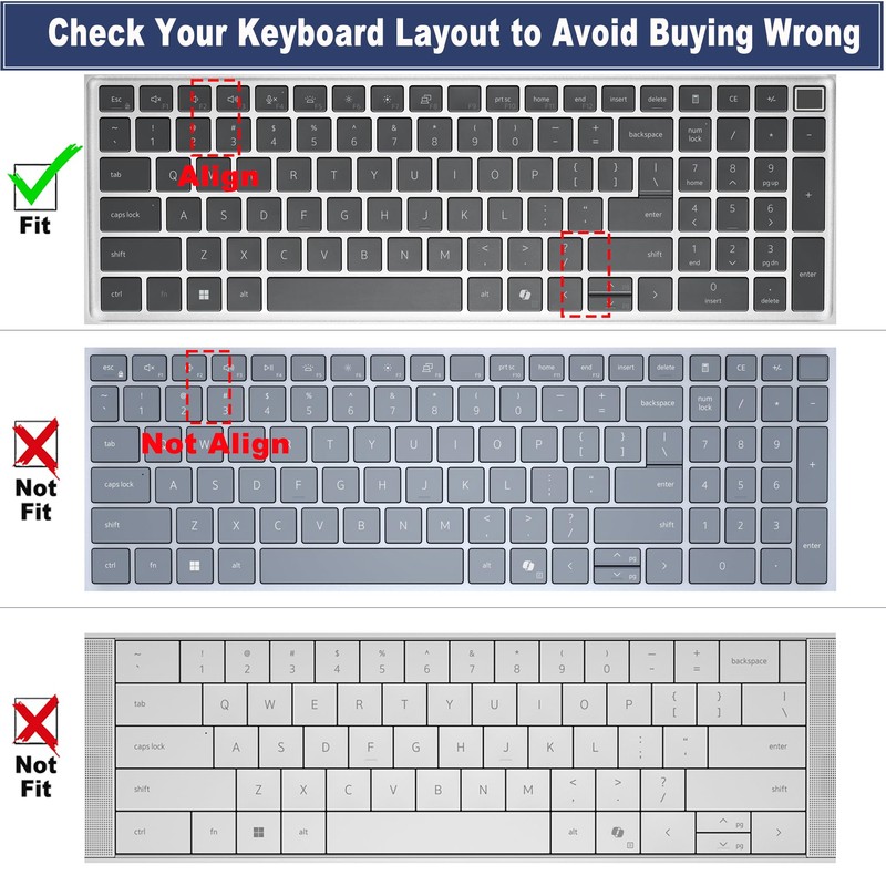 Keyboard Cover for 16" Dell Pro 16/Pro 16 Plus/Pro Max