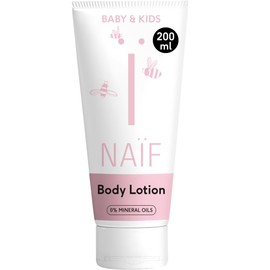Naif, Nourishing Body Lotion for Baby & Child, Nourishes Sensitive Baby and Children's Skin, Free from Mineral Oils, Natural Ingredients, Absorbs Quickly and Is Not Sticky, 100% Vegan, 200 ml