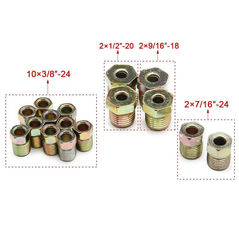 Topteng ArCopper Nickel Brake Line Tubing Kit 3/16 OD 25