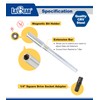 LABEAR - Flex Socket Ratchet to T Handle Wrench 3pc