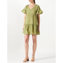 Naf Naf Women's Robe Dress, olive