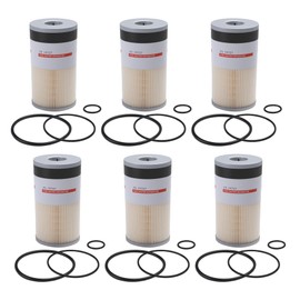 Riyhch 6pcs FS19727 Fuel Water Separator Filter for Kenworth for Cummins ISX ISM ISX15 X15 for International Harvester Truck Replace P550737 FS550737 PF2039 382116 382115