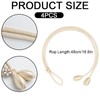 Vmoomax Rope Tassel Curtain Tiebacks, 4 Pack Boho Home Decor