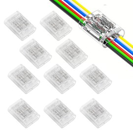 YUTOKEER 6 Pin Cable Connector - Solderless Wire to Wire Quick Connector for 0.35-0.5mm² (AWG22-20) 6P Electrical Connectors Pack of 10