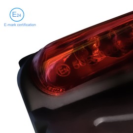 DREAMIZER Motorcycle Rear Fender LED Brake Red Tail Lights Lamp for YZ80 YZ85 YZ125 YZ450f XT125 250 - Red Lens