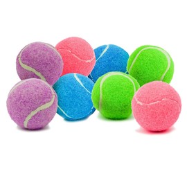 Mini Tennis Balls for Dogs 1.5 Inch - No Squeak Small Dog Balls for Small Breed and Puppies - Extra Small Interactive Fetch Toy for Dog Ball Launcher - 8 Pack