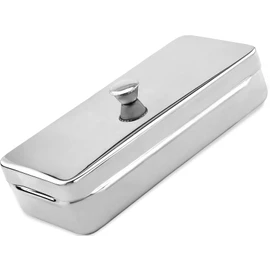 Drain Pan Dish Container with Lid Instrument Rustproof Stainless Steel