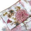 allydrew Large Foldable Tote Nylon Reusable Grocery Bag, Vintage Chrysanthemums