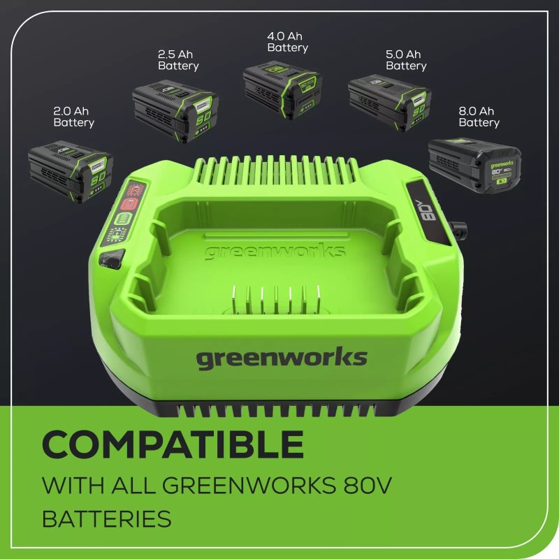 Greenworks 80V 2A Standard Charger GCH8020