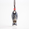 POYAMUSE Ceramic Fish Whistle Pendant Necklace for Women - Handmade