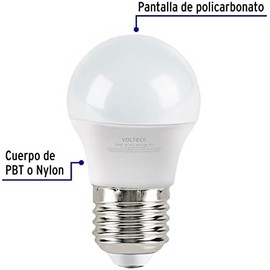 Volteck Basic LED-75CBX4, Pack de 4 lámparas de LED A19 10 W, luz cálida