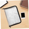 SEWACC Notebook Binder with Glitter Edge Zipper Protective Photo Album