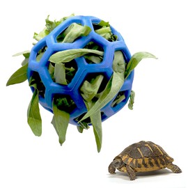 Tirifer Tortoise Feeder Ball, 5.5 inch, Encourages Foraging Behaviors, Keeps Pets Entertained