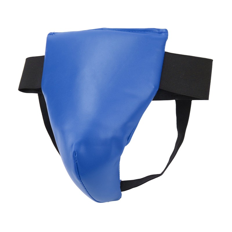 Groin Guard PU Leather Adjustable Elastic Band Boxing Groin Protector