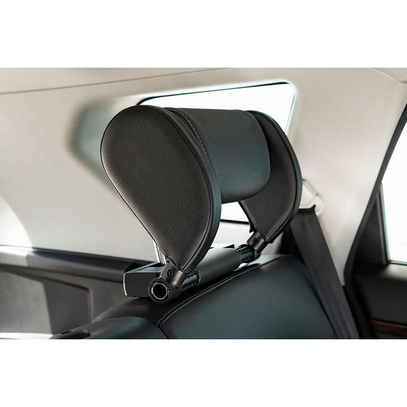 Lescars Car Headrest: Universal Car Headrest with Memory Foam, Individually