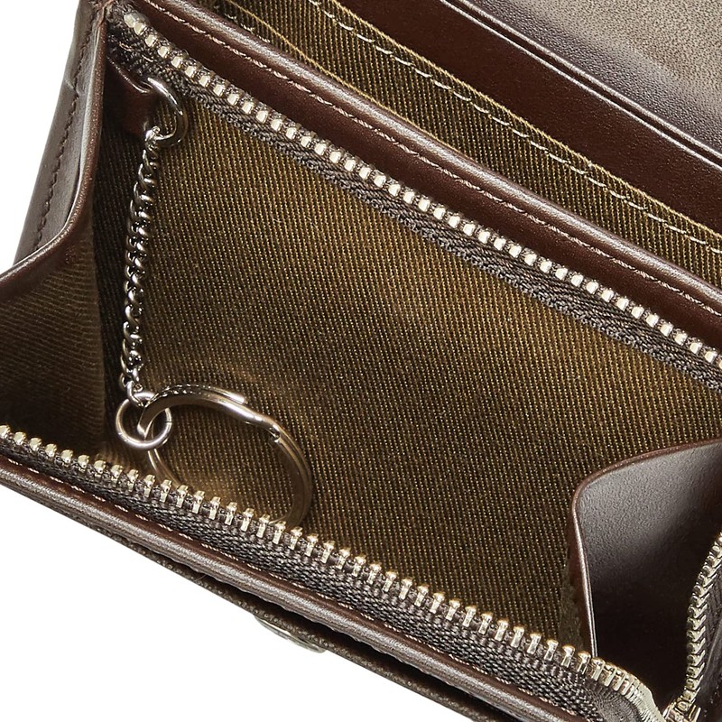 Catherine Hamnet London Prism Bi-Fold Wallet, Premium Domestic Cow Leather,