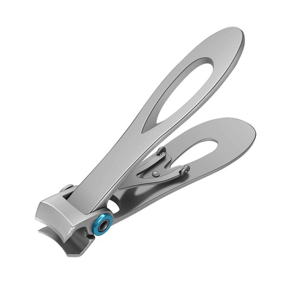 Nail Clipper, Extra Large Toenail Clipper Cutter Extra Large Nail Specialty Stainless Steel Toenail Clipper 15M Wide Jaw Open Women Large Size for Men and Seniors (Silver)