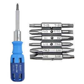 Lutz 15-IN-1 15-In-1 Ratcheting Screwdriver Set 4-Pack