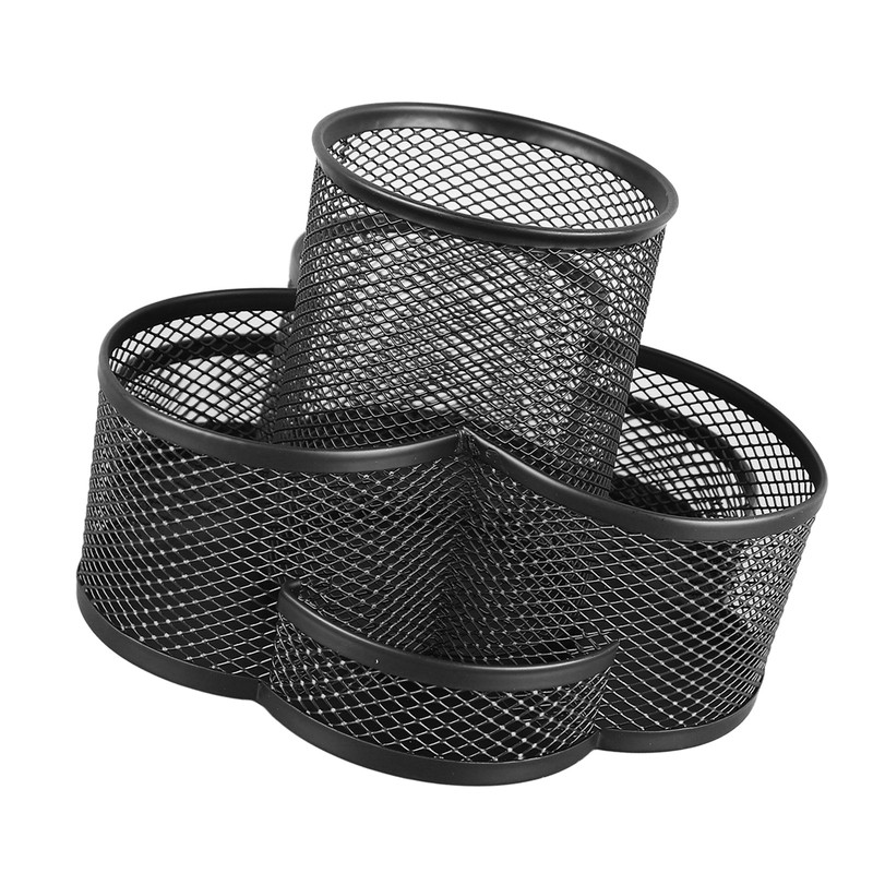 Mesh Desk Organizer 7 Compartments 360 Degree Rotating Multifunctional Pen