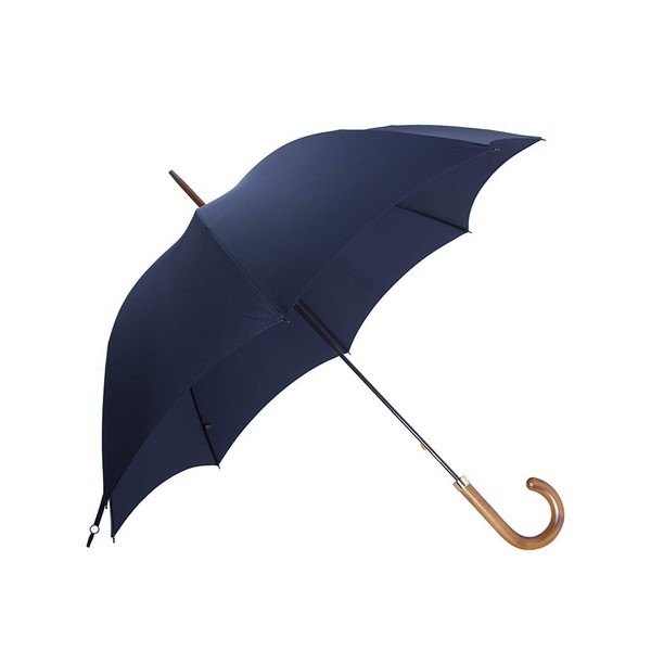 Fox Umbrellas GT1 POLISHED HARDWOOD HANDLE/LIGHT GRAINED Men's Luxury Long